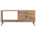 vidaXL Konferenčný stolík Dub artisan 90 x 50 x 40 cm Kompozitné drevo
