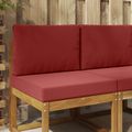 vidaXL Vankúš na vonkajšiu pohovku Polyester vínovo červená 60 x 60 cm
