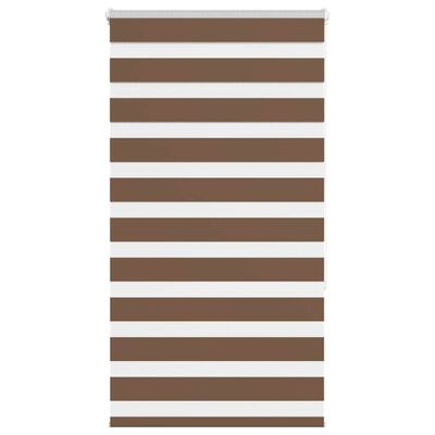 vidaXL Zebra roleta hnedá 70x150 cm šírka látky 65,9 cm polyester