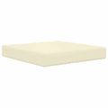 vidaXL Vankúš na vonkajšiu pohovku Polyester Krémová 60 x 60 cm
