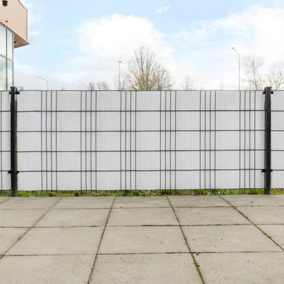 vidaXL Balkónové zásteny 10 ks biele 255x19 cm polyratan