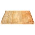 vidaXL Stolová doska 40x40x2,5 cm Live Edge z masívneho dreva Mango