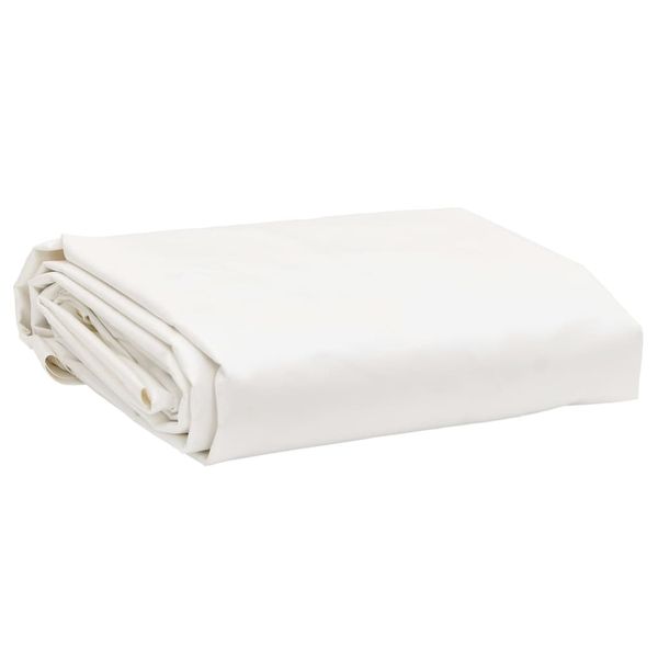 vidaXL Celta, biela Ø 3 m 650 g/m²
