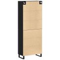 vidaXL Highboard 2 ks Čierny dub 69,5 x 34 x 180 cm