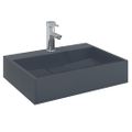 vidaXL Umývadlo minerálny/mramorový odliatok 50x38x11cm antracitové