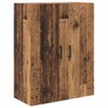 vidaXL Highboard Staré drevo 69,5 x 34 x 180 cm Kompozitné drevo