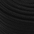 vidaXL Pracovné lano čierne 14 mm 250 m polyester