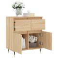 vidaXL Komoda dub sonoma 60x35x70 cm spracované drevo