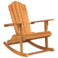 vidaXL Záhradná hojdacia stolička Adirondack tíkový masív