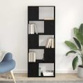 vidaXL Zostava TV skriniek 60 x 24 x 156 cm Čierna Kompozitné drevo