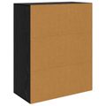 vidaXL Servírovacia skriňa Čierny dub 60 x 30 x 75 cm Kompozitné drevo