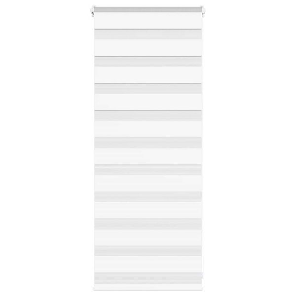 vidaXL Zebra roleta biela 60x100 cm šírka látky 55,9 cm polyester