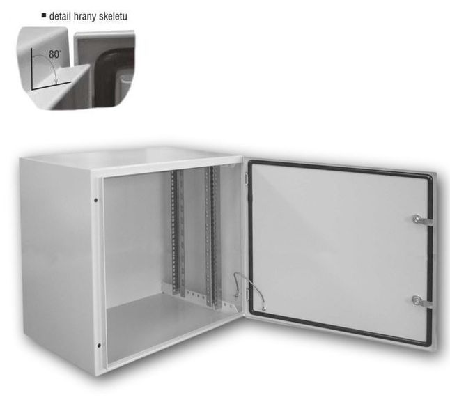 Datacom 19''vonkajší rozvádzač 12U/600x400 IP65 sivý