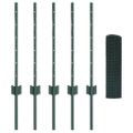 vidaXL Zvarené pletivo s podperami 10 x 0,6 m PVC potiahnutá oceľ