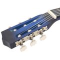 vidaXL Klasická gitara pre začiatočníkov a deti modrá 1/2 34"
