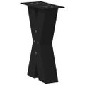 vidaXL Nohy konferenčného stolíka v tvare X, 2 ks, čierne, 38 x (42-43) cm, oceľové