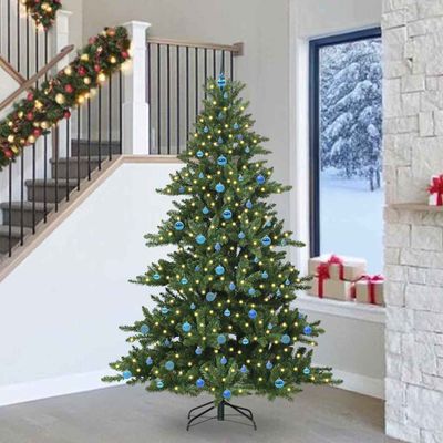 vidaXL Umelý Sklápací Vianočný Stromček Zelená 240 cm PVC a oceľ