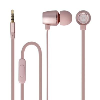 Drôtové slúchadlá Forever MSE-100 jack 3,5 mm rose-gold