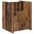vidaXL Regál na časopisy Staré drevo 35 x 35 x 45 cm Kompozitné drevo