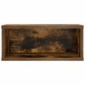 vidaXL Roh na skladovanie CD 2 ks Dymový dub 40 x 17 x 17 cm