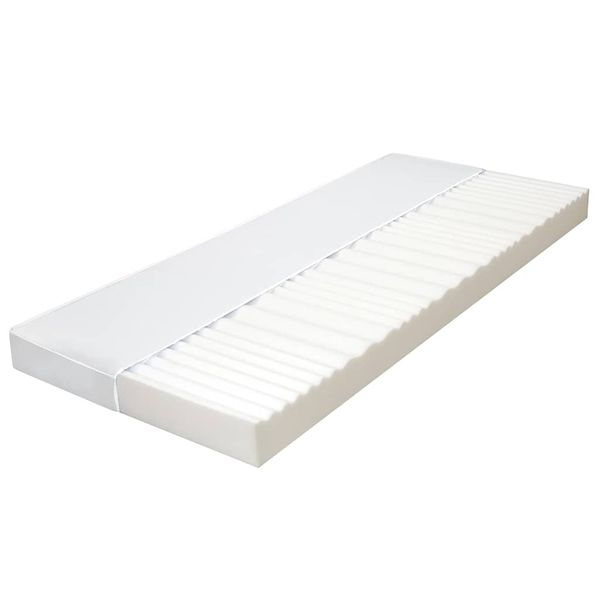 vidaXL Matrac 90x200 cm, 7-zónový, PU pena 10 cm, H2 H3