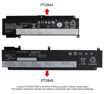 PATONA batéria pre notebook LENOVO Thinkpad T460s/T470s 2000mAh Li-Pol 11,1V 00HW022 Batéria, pre notebook, 2000mAh, Li-Pol, 11,1V, pre Lenovo Thinkpad T460s, T470s, neoriginálna
