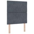 vidaXL Posteľ boxspring s matracom Tmavosivá 80 x 200 cm Zamat