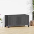 vidaXL Záhradný úložný box sivý 121x55x64 cm masívna borovica