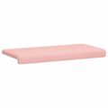 vidaXL Vankúš na lavičku Sherpa látka Ružová Hĺbka 35 cm