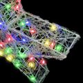 vidaXL 3D hviezda 50 LED Viacfarebný 55 x 53.5 x 10 cm Akryl