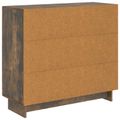 vidaXL Servírovacia skriňa Dymový dub 89 x 34,5 x 80 cm