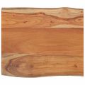 vidaXL Stolová doska 70x60x2,5 cm obdĺžnik masívna akácia živá hrana