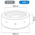 AVENLI NICE jacuzzi WOOD - nafukovací vířivka pre 6 osob AVENLI NICE jacuzzi WOOD - nafukovací vírivka pre 6 osôb