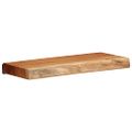 vidaXL Nástenné police 2 ks 40x20x3,5 cm, akáciový masív