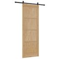 vidaXL Posuvné dvere Prírodná 83 x 232 cm Borovicový masív