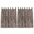 vidaXL Sametové závesy 2 ks Kapučínová 140 x 140 cm Zamat