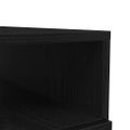 vidaXL Konferenčný stolík s LED svetlami, čierny dub 90x49x40 cm