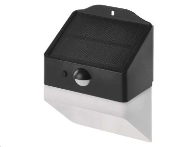 LED solárne svetlo EMOS ZG151S LUNIS s pohybom čidlom, čierne, neutrálne biela