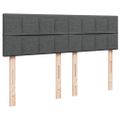 vidaXL Boxspring posteľ s matracom tmavosivá 140x200 cm látka