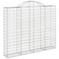 vidaXL Oblúkové gabiónové koše 10 ks 200x30x160/180 pozinkované železo