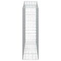 vidaXL Oblúkový gabionový kôš 200x50x160/180 cm pozinkované železo