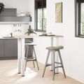 vidaXL Nohy barového stola 4 ks biele 110-112 cm oceľové