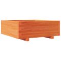 vidaXL Záhradný kvetináč voskovohnedý 70x70x26,5 cm masívna borovica