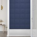 vidaXL Nástenné panely 12 ks modré 30x30 cm látková 1,08 m²