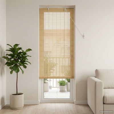 vidaXL Roleta Prírodná 40 x 220 cm Bambus