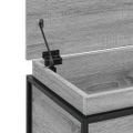 vidaXL Úložný box s vekom sivá sonoma 100x40x51,5 cm kompozitné drevo