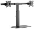 Neomounts FPMA-D865DBLACK /Držák displeje/na stůl/10-27"/stojan/VESA 100X100/nosn.2x6kg/2 displeje/černý Stojan, VESA, stolní, pro 2 ploché monitory, úhloprícka 10"-27", náklon 40°, otácení 20°, rotace 360°, nosnost 12kg, cerný