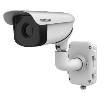 Hikvision IP antikorózna termo kamera s 100mm obj., 640x512, PoE, AUDIO, ALARM, IP 67, TVS 6000V, detekcia ohňa