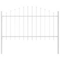 vidaXL Záhradný plot WOERDEN 3 ks 170 x 140 cm Biela