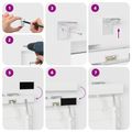 vidaXL Žalúzia Biela 115 x 160 cm 35 mm Masívne Paulownia drevo